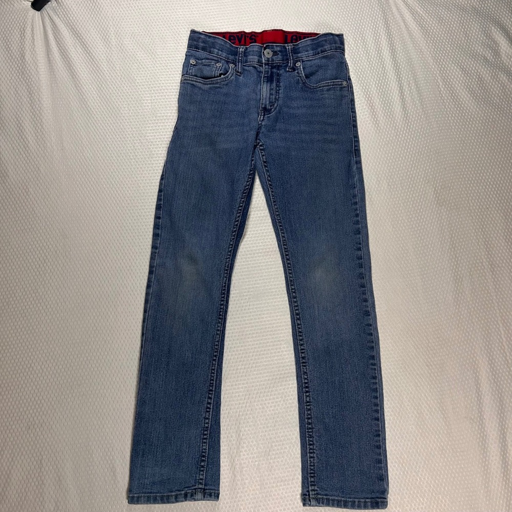 Levis 511 Slim Fit Jeans Kids Size 12 Medium Wash Blue‎ Stretch Denim Pants